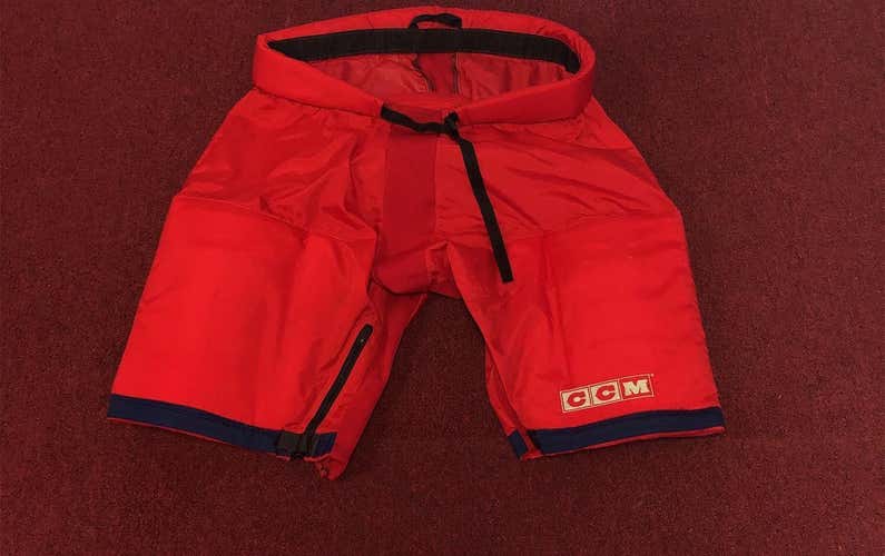 Used CCM Columbus Blue Jackets Pant Lowers Size Sr XL Pro Stock