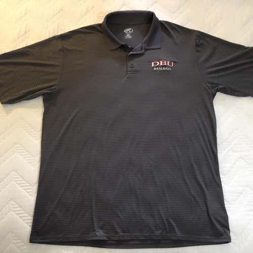 Rawlings DBU Baseball Polo Men’s XL Excellent!