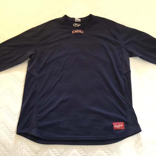 RARE Rawlings DBU Baseball Pullover Men’s XL Excellent!
