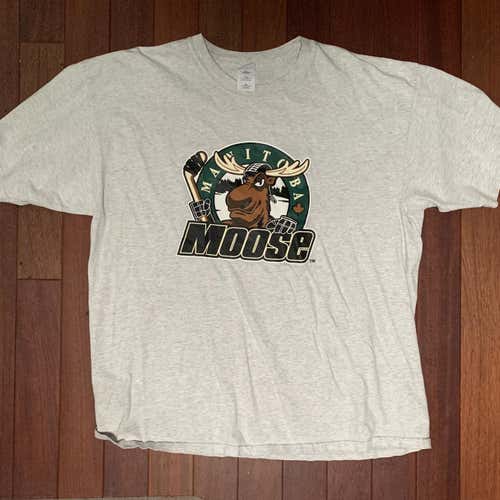 Vintage Manitoba Moose Hockey T-shirt Men's XXL