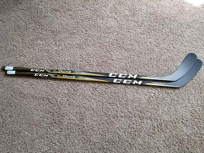 2 Brand New CCM Tacks Youth Hockey Sticks 30 Flex P29 Crosby Lefty