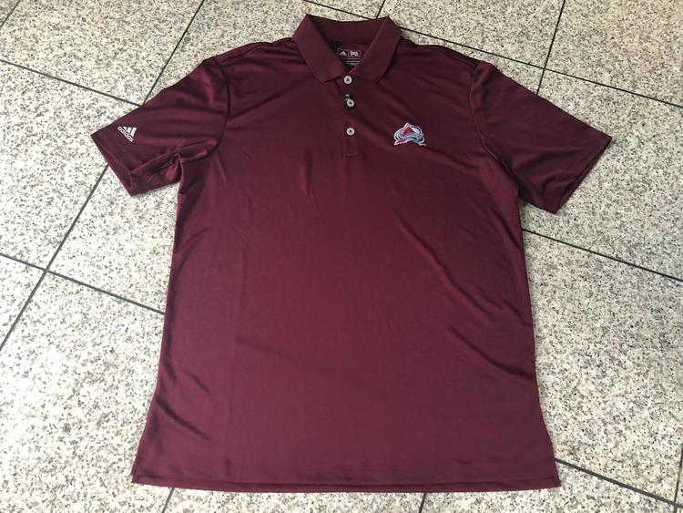 New ADIDAS NHL Colorado Avalanche Team Issued Golf Polo Shirt ( s, m. xl,  xxl) | SidelineSwap