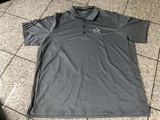 New ADIDAS NHL Colorado Avalanche Team Issue Golf Polo Shirt ( M, XXL)