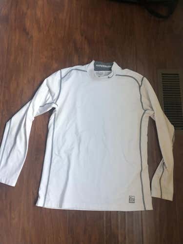 Nike White Hyperwarm Pro Combat Long Sleeve