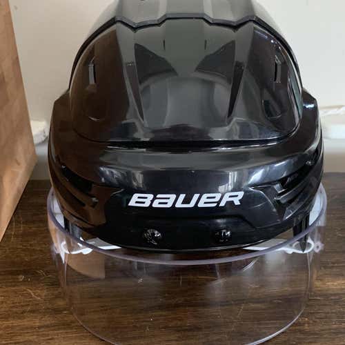 *NEW* [PRO STOCK] Black Bauer Re-Akt Helmet W/ Oakley Visor & Official NHL Decal