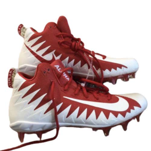New Nike Alpha Menace Pro Red White Football Cleats Size 11
