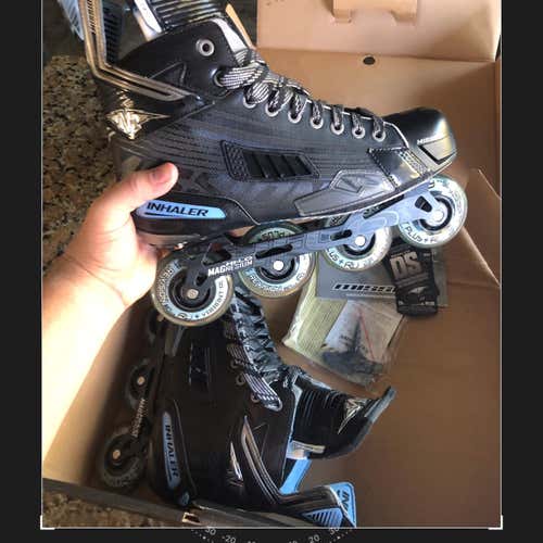 New Mission DS1 Inline Skates Senior Sz 10.5EE Boot And Frame Only