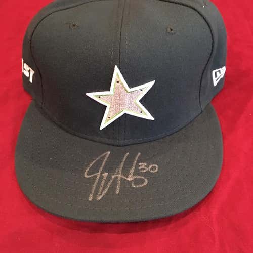 Jerry Sands 2010 Midwest League All Star Game MiLB Used Worn Signed Autographed New Era Hat