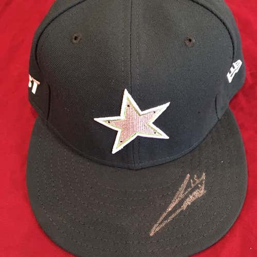 Giovanni Soto 2010 Midwest League All Star Game MiLB Used Worn Signed Autographed New Era Hat