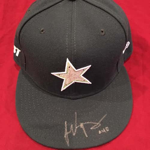 Luis Vasquez 2010 Midwest League All Star Game MiLB Used Worn Signed Autographed New Era Hat