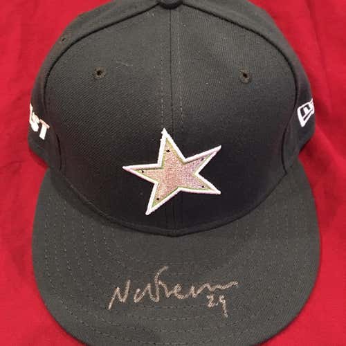 Nate Freiman 2010 Midwest League All Star Game MiLB Worn Used Signed Autographed New Era Hat