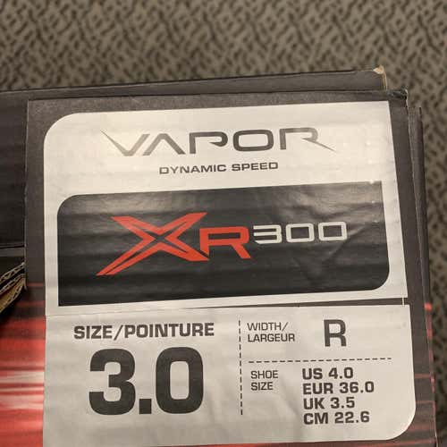 New Vapor X300R Inline Skates Junior Size 3