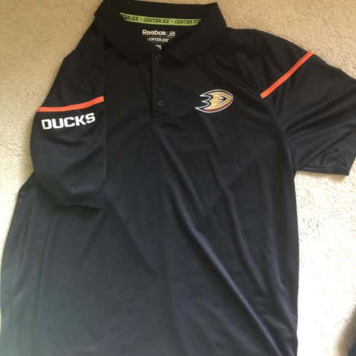Anaheim Ducks Rbk Team Issued Polo