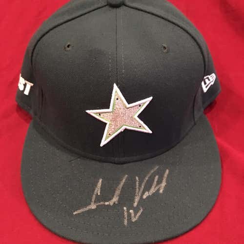 Jeudy Valdez 2010 Midwest League All Star Game MiLB Used Worn Signed Autographed New Era Hat