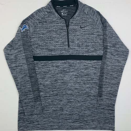 Nike Dri-Fit Detroit Lions 1/2 Zip Golf Top XL 892221-012