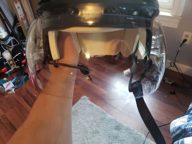 Bauer Pro Straight Visor Clear Cages, Visors & Shields Senior