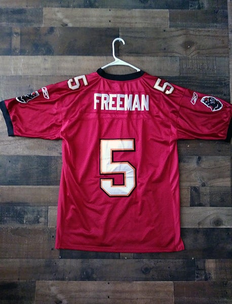 Reebok Onfield NFL Football Tampa Bay Buccaneers Red #5 Josh Freeman Embroidered Player Jersey