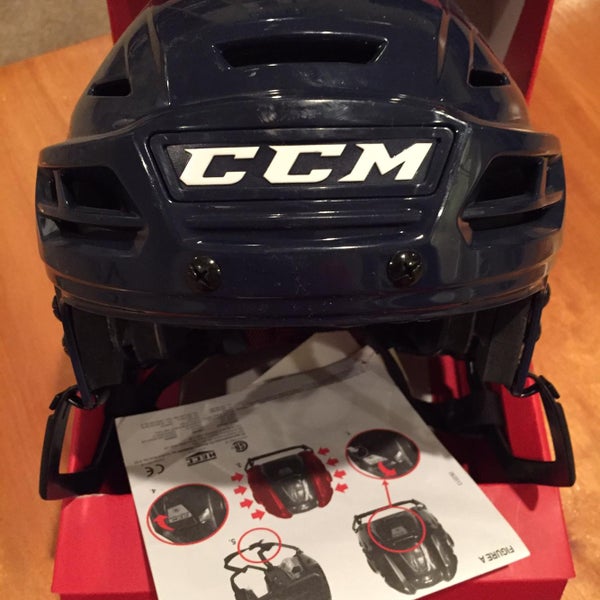 (NEW W/TAGS) CCM TACKS RESISTANCE 300 NAVY HELMET