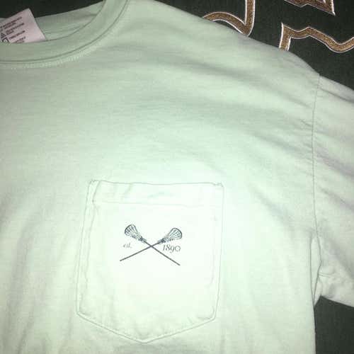 Green Long Sleeve Lacrosse Pocket Tee