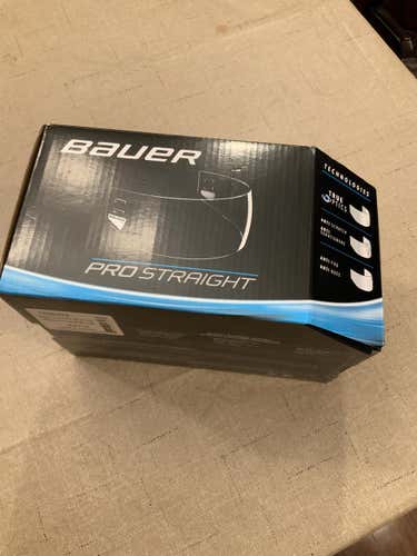 New Bauer Pro Straight Visor Clear Cages, Visors & Shields Senior