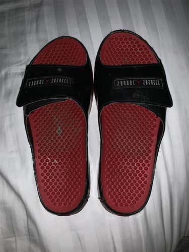 Jordan Bred Sandals Size 10