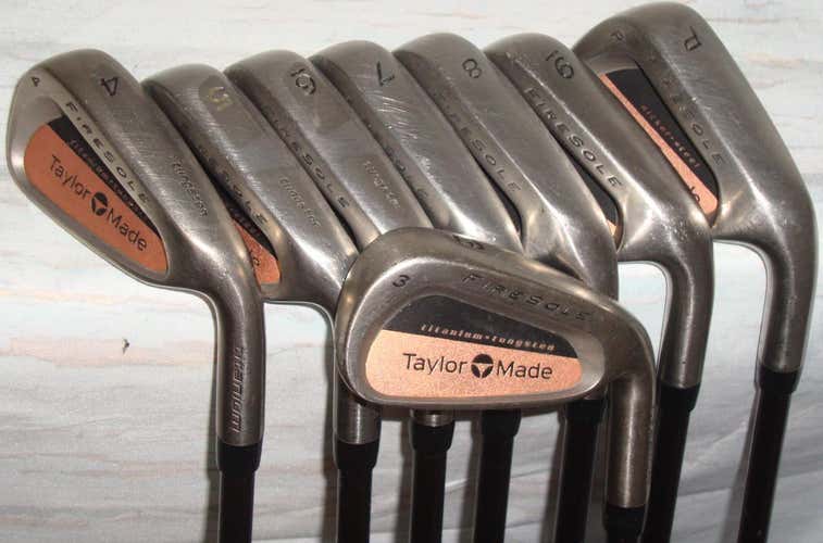 TaylorMade FireSole Iron Set- 3 thru PW R80 shaft, Bubble Shaft, Right Handed