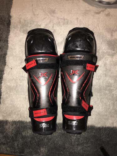 Bauer 1X Lite 15” Shin Pads Used