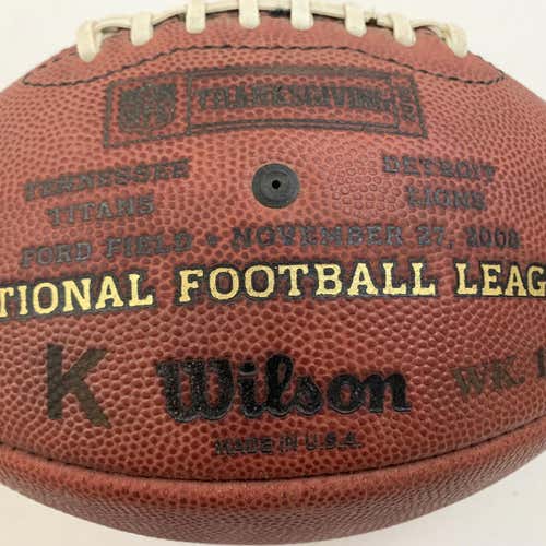 Wilson Duke Thanksgiving Day Detroit Lions Game Issue Football