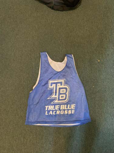 True Blue Lacrosse reversible practice pinnie