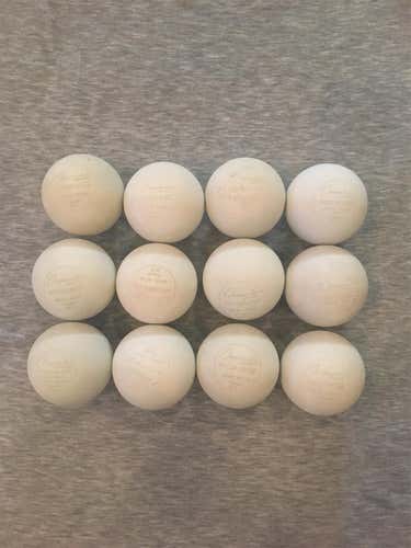 12 White Lacrosse Balls
