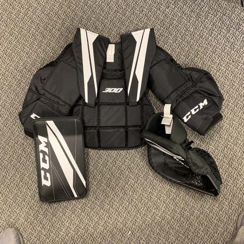 Black New Senior 33" CCM Street 300 Goalie Full Set