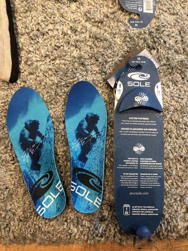Insoles Moldable Footbed Sole Size 9.5/10M Senior