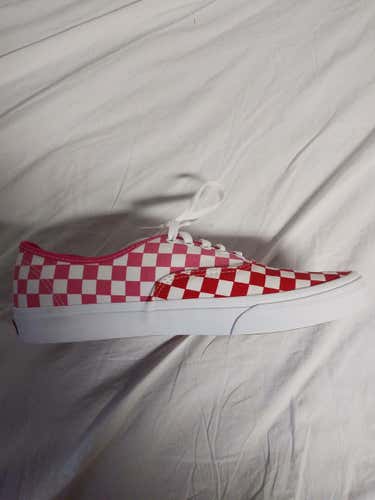 Pink on Red Vans size 11.5