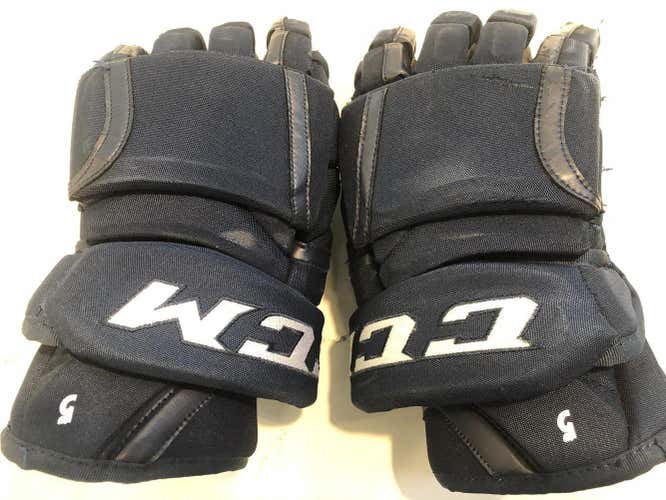 CCM HG12 Gloves Senior Pro Stock Winnipeg Jets (G113)
