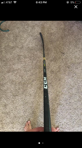 Like New CCM Super Tacks AS1 Hockey Stick P28  Righty  75 flex Pro Stock 58"