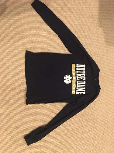 New Champion Notre Dame Lacrosse Long Sleeve Shirt