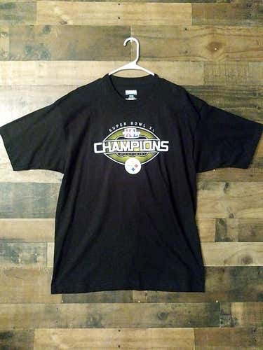 New 2005 NFL Football PITTSBURGH STEELERS Super Bowl XL 40th Anniversary Champions Shirt