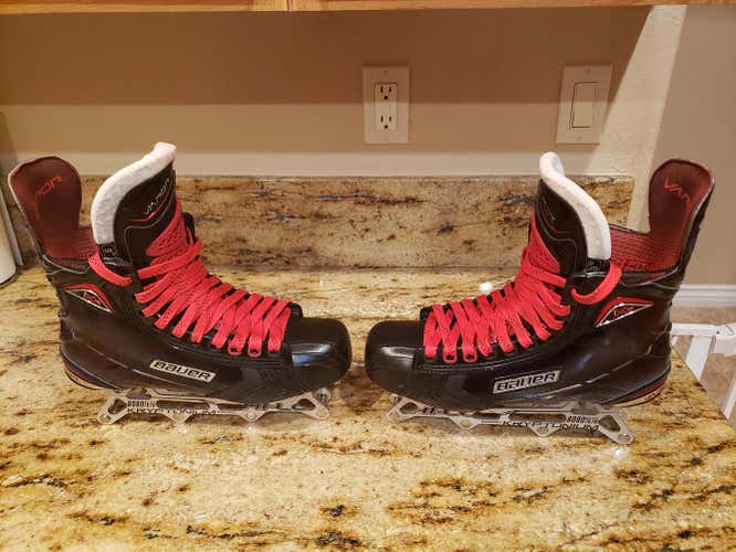 Bauer Vapor 1XR HOCKEY Inline Skates HI-LO CHASSIS Senior Size 9EE, EXCELLENT, RARE