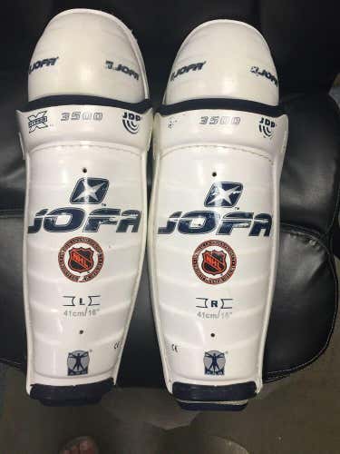 Senior Size 16” Inch Jofe Hyper X 3500 Ice Hockey Shin Pads