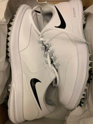 NEW Nike Air Zoom Accurate Golf Shoes 909723-100 Men's Size 10 Wide MSRP $90