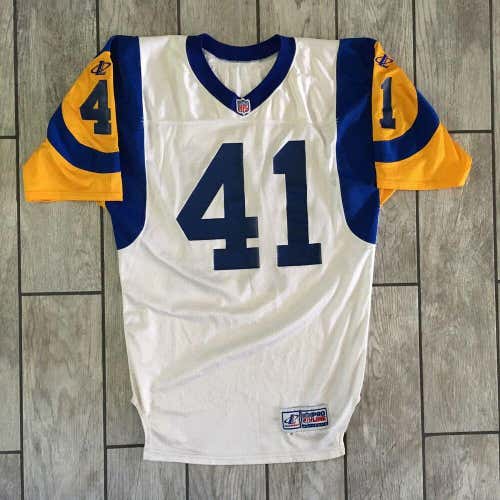 1998 Rams Jersey Authentic Game Used Worn Todd Lyght St. Louis Los Angeles Sz 46