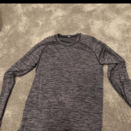 Lululemon Shirt Adult Grey Long Sleeve Size Small