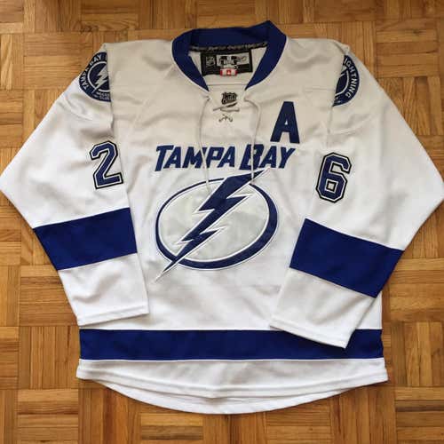 Martin St. Louis Tampa Bay Lightning Size 48 Fight Strap Jersey