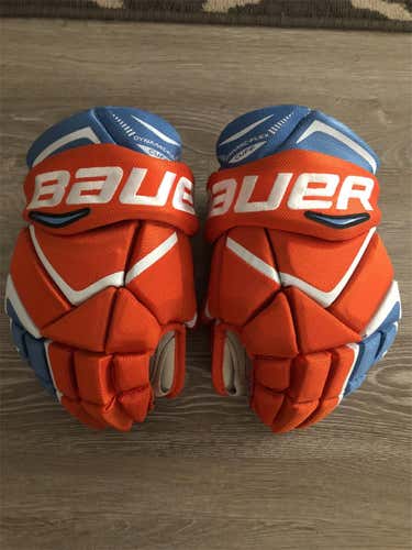 New Little Caesars AAA Bauer Gloves Senior Pro Stock