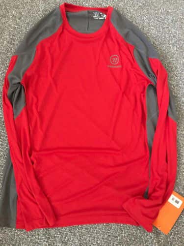 Warrior Xl Red Long Sleeve Athletic Workout Shirt