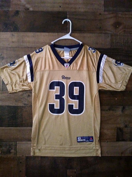 Defunct Reebok Onfield NFL Football ST LOUIS RAMS Gold Blue #39