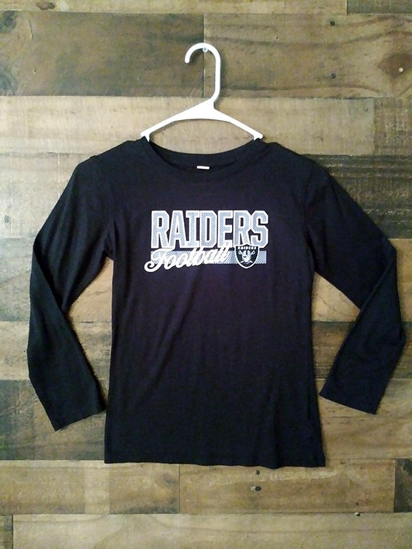 Oakland Raiders Youth Team Logo T-Shirt - Black