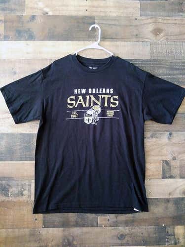NFL Football NEW ORLEANS SAINTS Black Gold Established 1967 Team Shirt