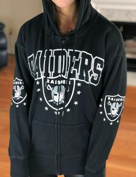 NFL Oakland Raiders Home Pride Full Zip Hoodie, Black, Women's S NWT $65.00