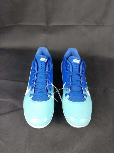 Nike Air Clipper '17 Low Metal Baseball Cleats Mens 11.5 Blue Aqua 880261-419